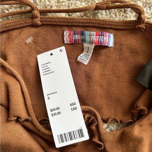 Urban Outfitters Brown Cami Crop Top - Picture 3 of 4
